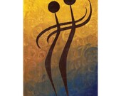 wedding artwork relationship family painting 18x24 valentine print dance print art gifts for couple heart art passion love painting poster