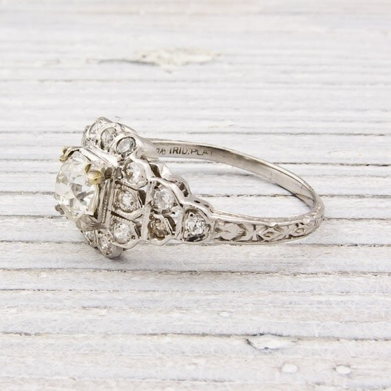Antique .70 Carat Diamond Engagement Ring