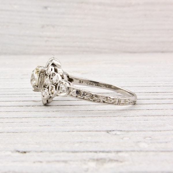 Antique .70 Carat Diamond Engagement Ring