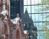 Boston Trinity Church Reflection Photograph - 8x10 Framed photo of Boston Historic Places