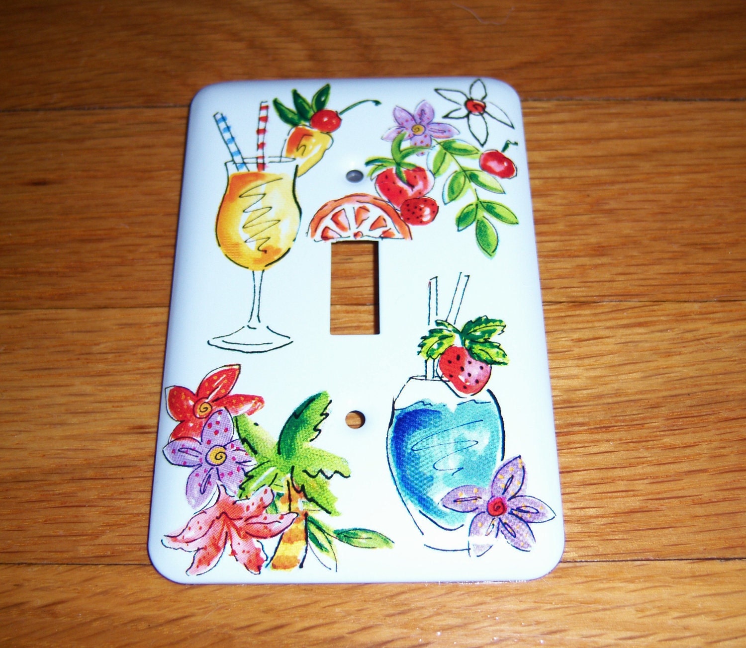 Adult beverage steel light switch cover