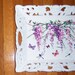 Ornate Wisteria Vine wood tray - glitter accents