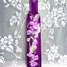 Purple vase - purple floral - swarovski crystals