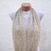 infinity scarf Loop scarf Neckwarmer Necklace scarf Fabric scarf Cream Holiday Accessories
