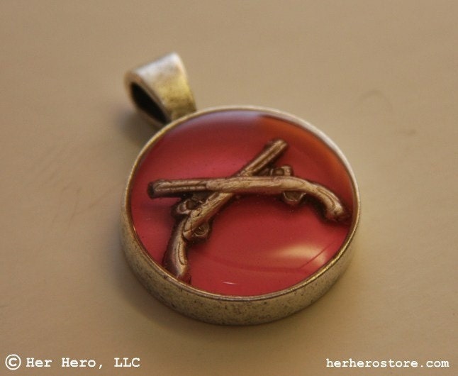Custom Military Police Her Hero Lucite Pendant