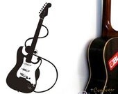 electric guitar music life 37inch----Removable Graphic Art wall decals stickers home decor