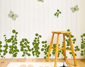 11Sets Garden Flowers Grass Butterfly----Removable Graphic Art wall decals stickers home decor