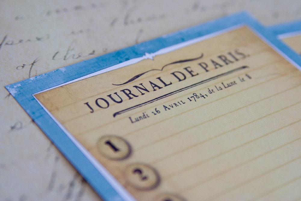 Journal de Paris - A5 Letter Set