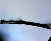 Black  Dog Collar with Pearls