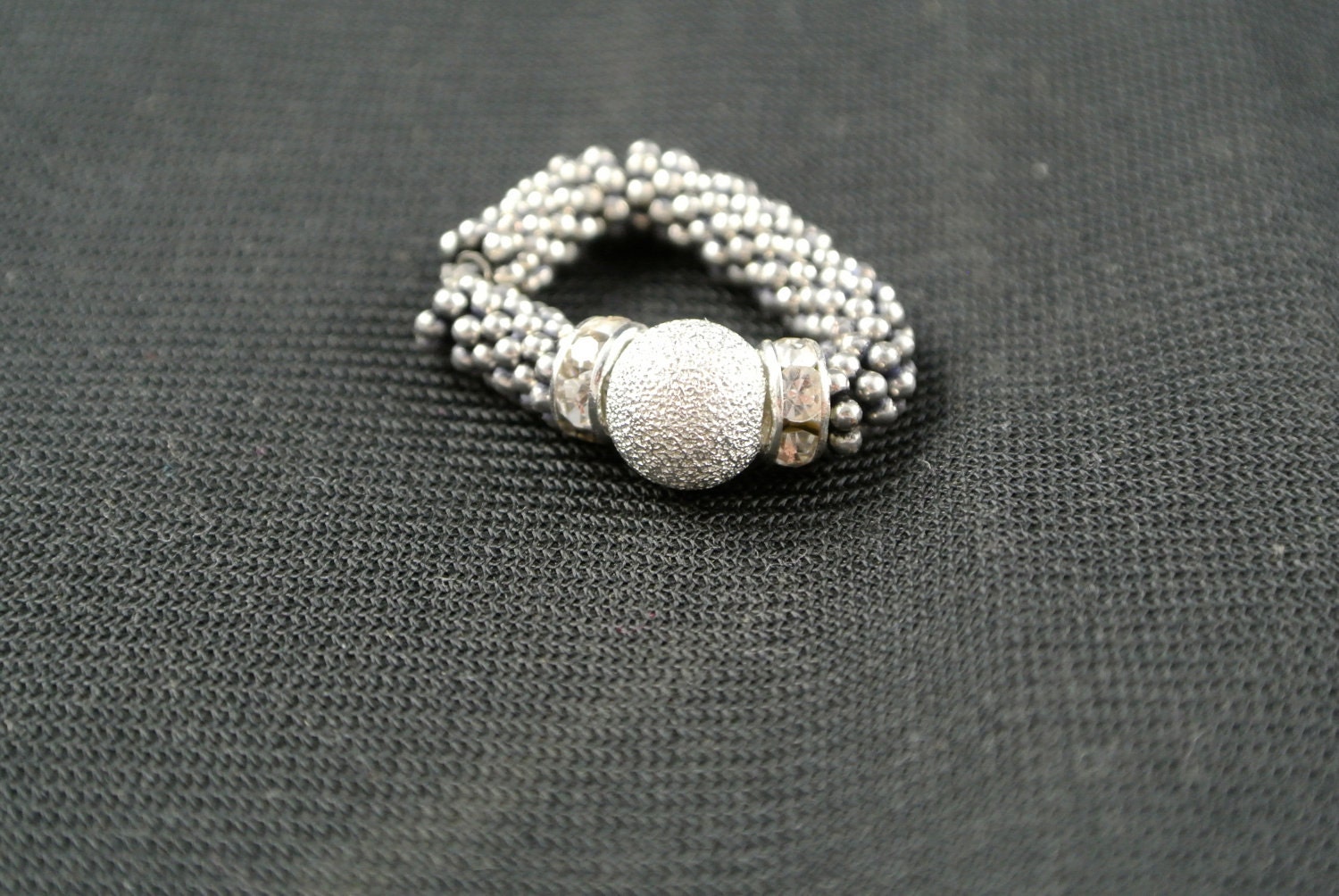 Silver stretch ring