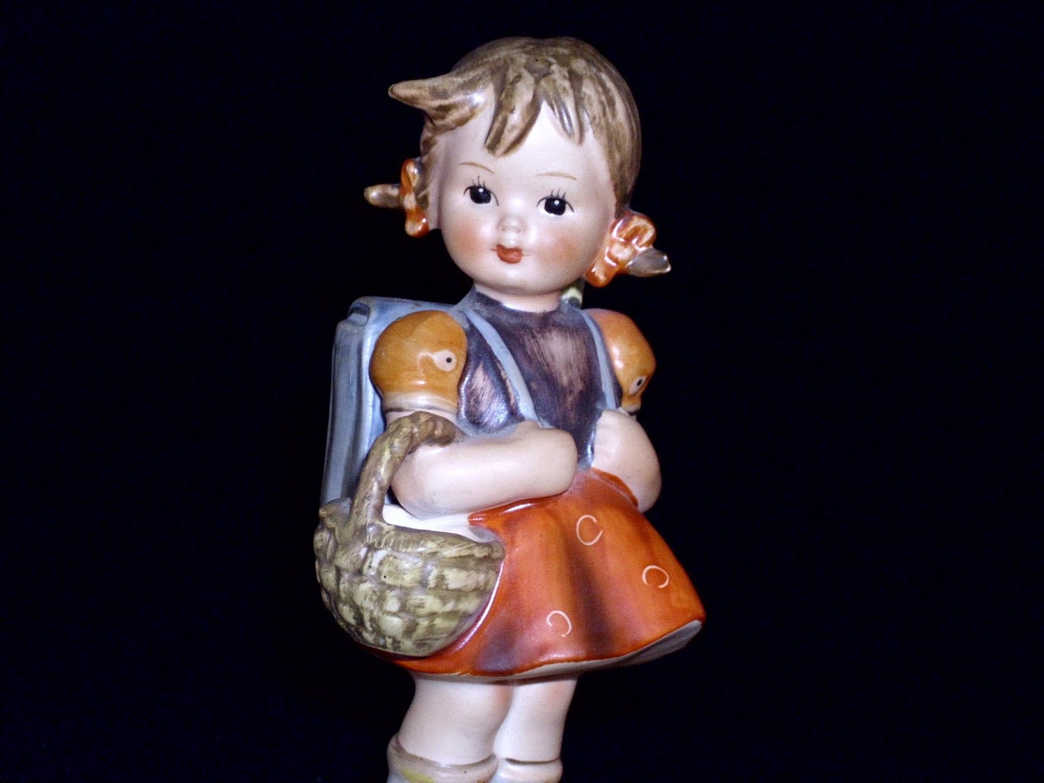 vintage collectible figurine hummel school girl at etsy.com