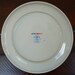 Four Block China Sextet dinner plates from Harmony Vista Alegre Portugal designed by Gerald Gulotta Jack Price geometric stripe triangle