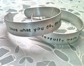 SALE...Customizable Cuff...Hand Stamped