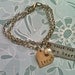 Custom Listing For Natalie...I  Carry You In My Heart....Brass Heart Hand Stamped Bracelet