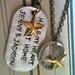 Wear It Proud-Half My Heart Is At Home...Hand Stamped Dog Tag Necklace-Men's Version