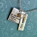 OH BABY...Hand Stamped New Baby Stats Necklace