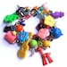 Beaded Charm Bracelet, Multi Colored, Fun, Quirky, UK Seller, Cluster, Bright