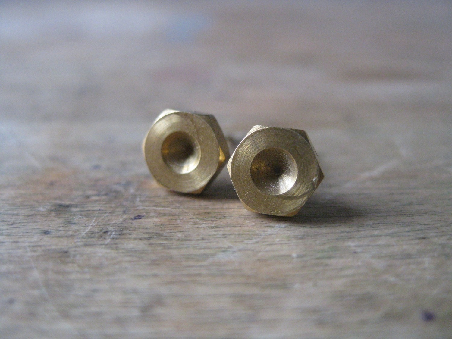 Vintage Bolt Stud Earrings