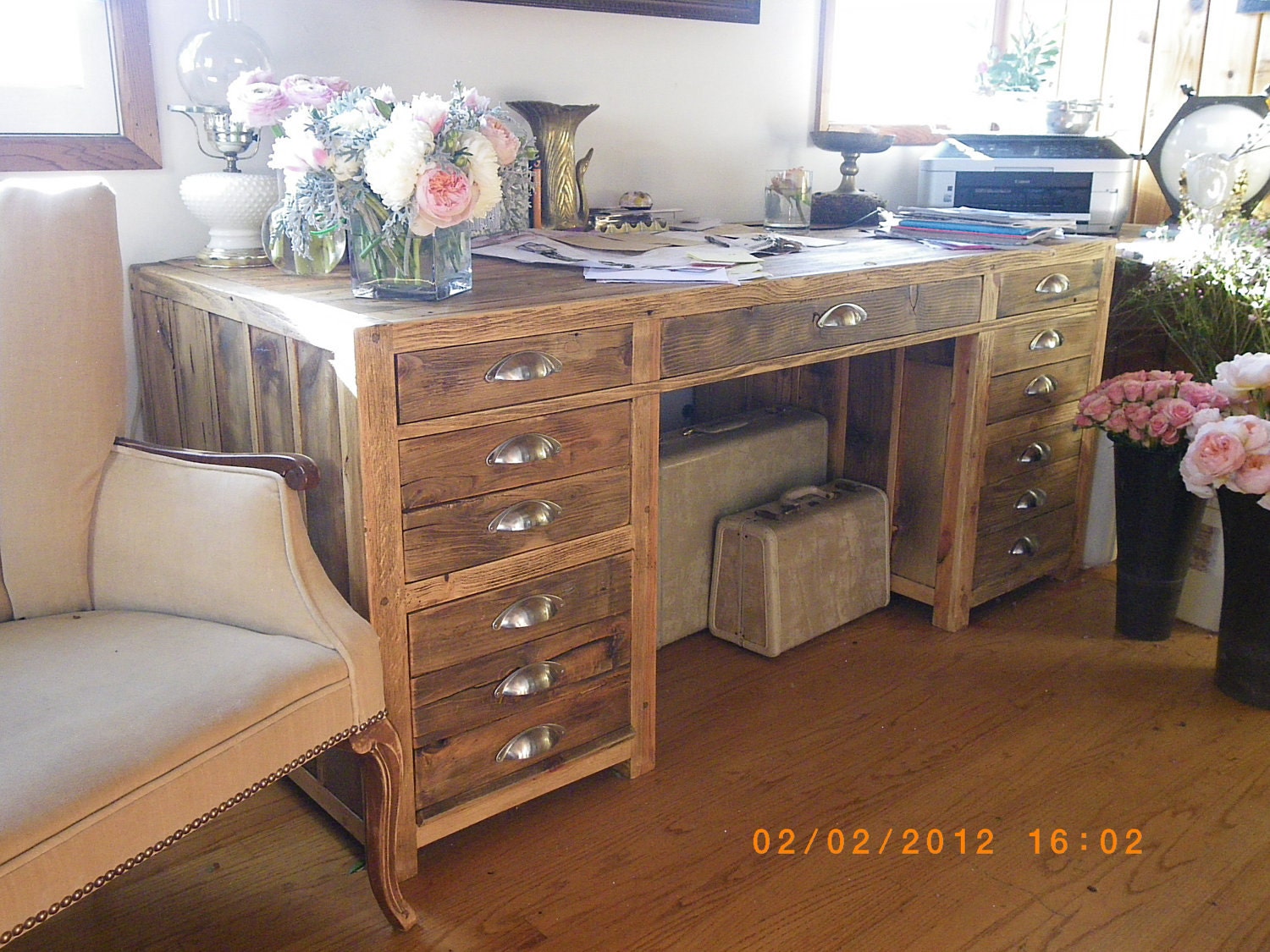 Aged Wood Desk