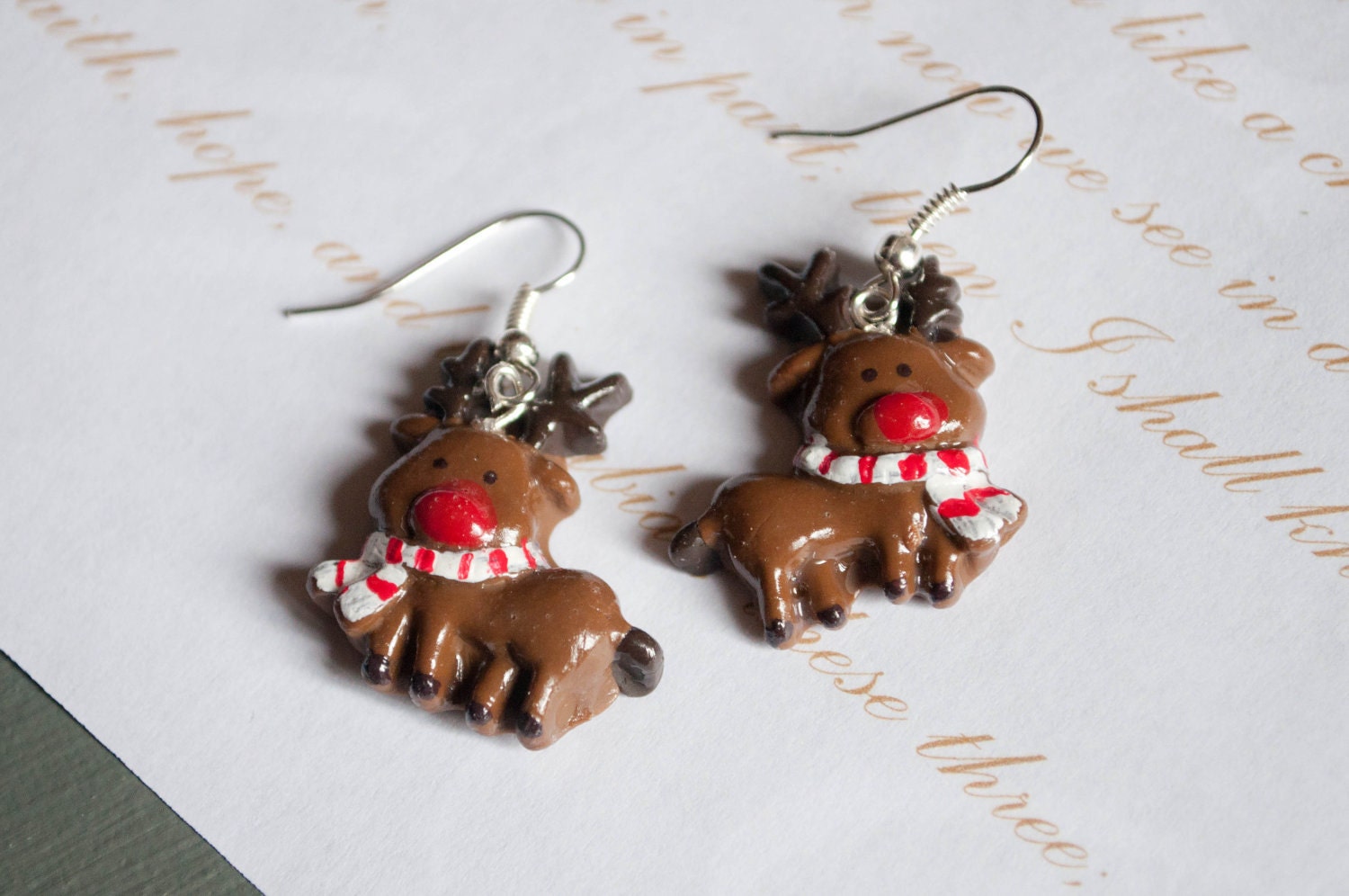 Red Nosed Reindeer Earrings