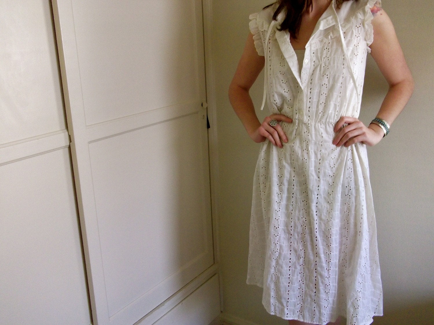 Long Eyelet Dress