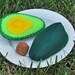 Felt Food Avocado Halves with Removable Pit