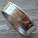 2004 Wisconsin State Quarter Coin Ring in a size 7 1/2