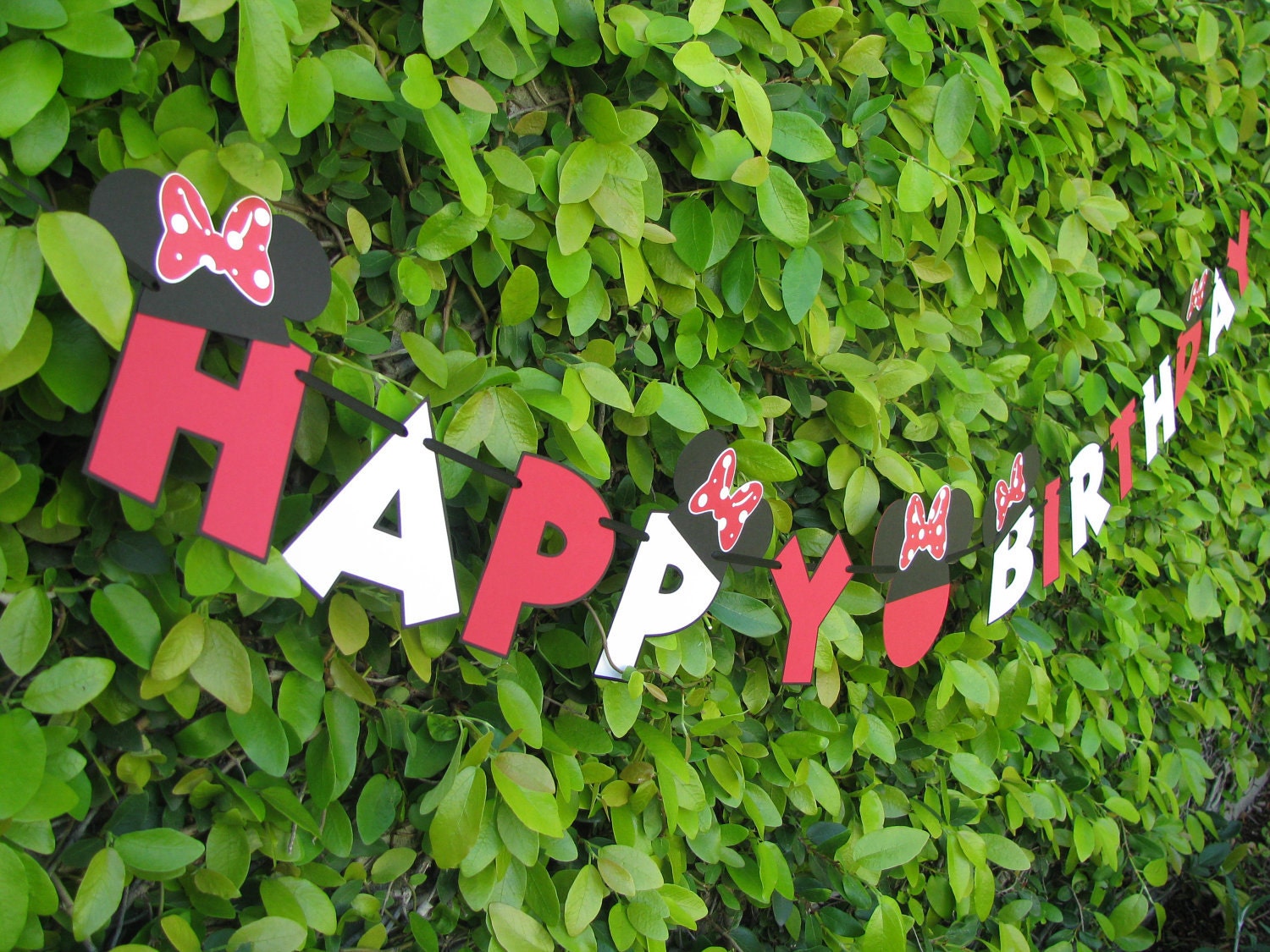 Minnie Mouse Birthday Banner - MADE TO ORDER