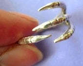 925 Talon claw ring - Adjustable solid sterling silver ring jewelry  092412