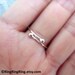 925 Simple Infinity rings - Set of 2, Sterling silver ring jewelry, Promise rings, for girlfriend 123112