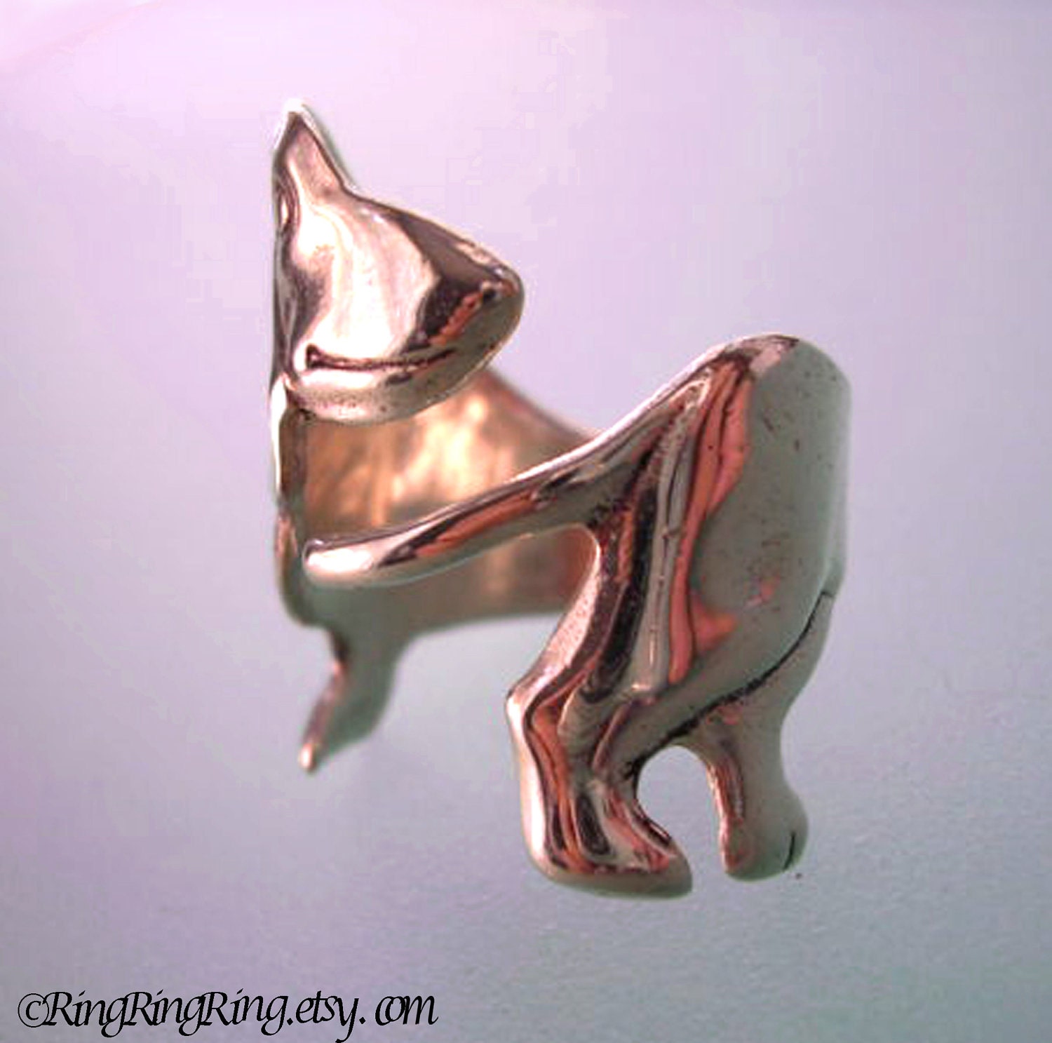925. Basset hound dog - Sterling Silver ring jewelry Adjustable 012013