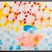 snow painting on paper snowing original contemporary fine art acrylic
