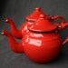 The cute little red teapot