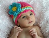Crochet Baby Girl Hat, Infant Baby Girl Hat, Baby Girl Beanie,  Children Crochet Hat, Gift, Photo Prop