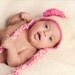 Crochet Baby Earflap Hat, Newborn Earflap Hat, Infant Earflap Hat, Ivory, Hot Pink, Children Earflap Hat