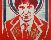 Stenciled Print Portrait of Elliott Smith