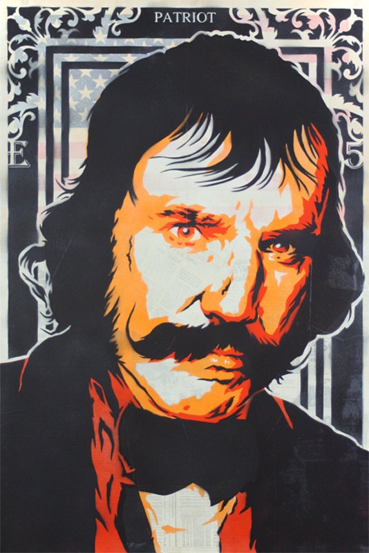 Stenciled Print of Bill the Butcher