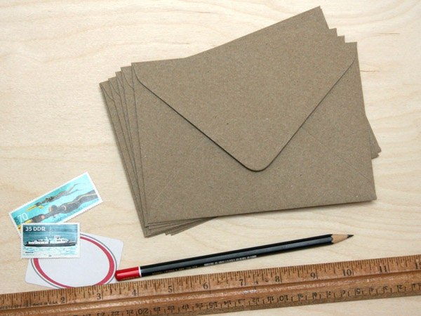 10 envelopes recycled paper