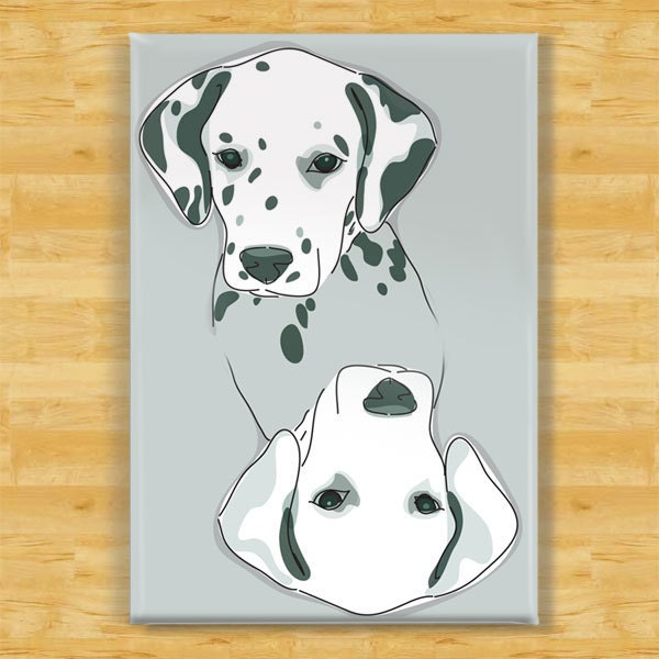 Clean Dirty Dishwasher Magnet with Dalmatians
