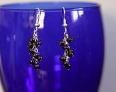 Blue Pearl Dangling Earrings