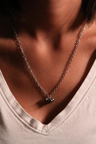 Blue Pearl Cluster Necklace