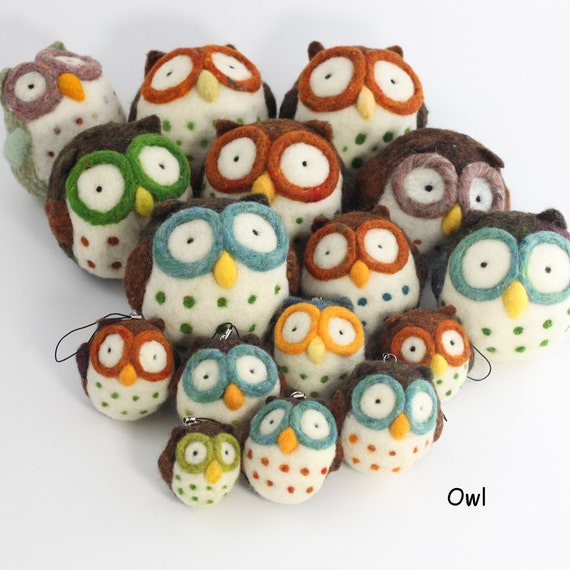 Needle felting Owl kit