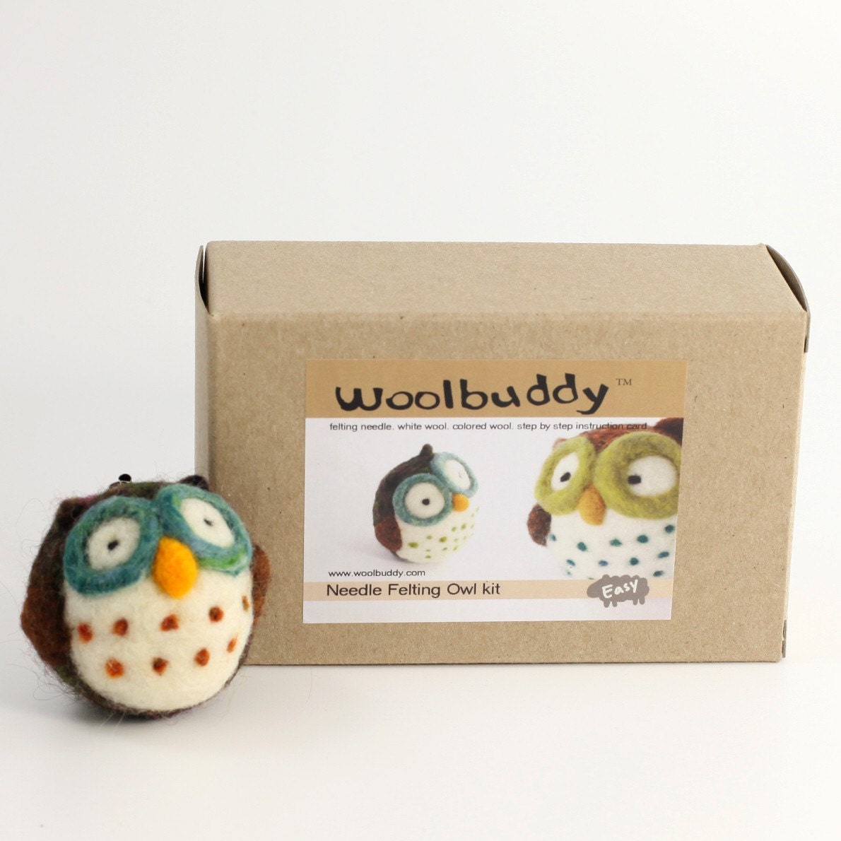 Needle felting Owl kit
