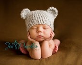Download PDF knitting pattern k-01 - Newborn Baby-bear hat