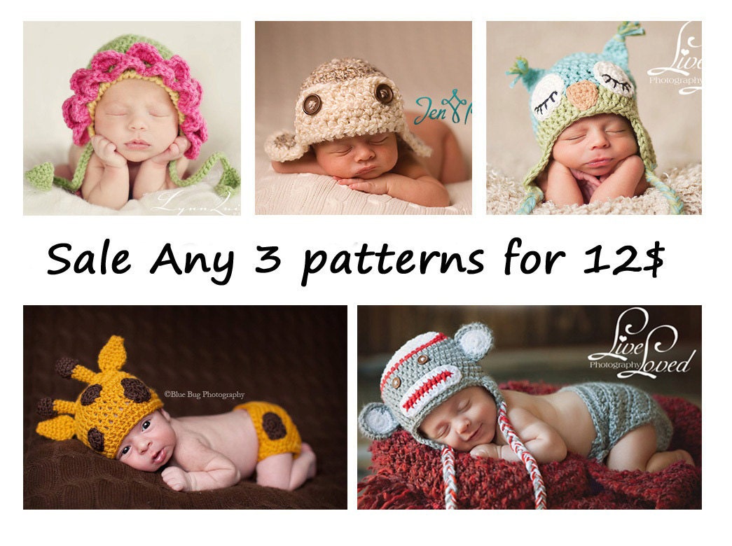 SALE ANY 3 Patterns for 12.00