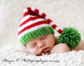 Download PDF knitting pattern k-17 - Newborn Stripe Stocking hat