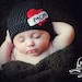 Download PDF crochet pattern 020 - I Love Mom beanie - Multiple sizes from newborn through 12 months