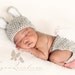 PDF CROCHET PATTERN - Bunny hat and diaper cover - Photography Prop