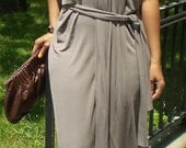 Gray Dress with V neck