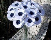 Poppy Love Paper Flowers - Anemone Beauty colors - set of 24 on STEMS
